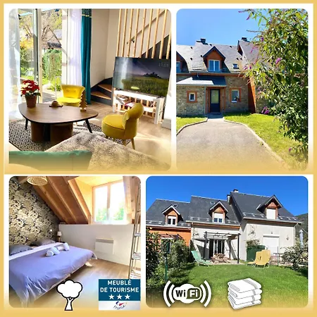 Les Trois - Jardin Terrasse 7 Personnes - Mamet Luchon 木屋